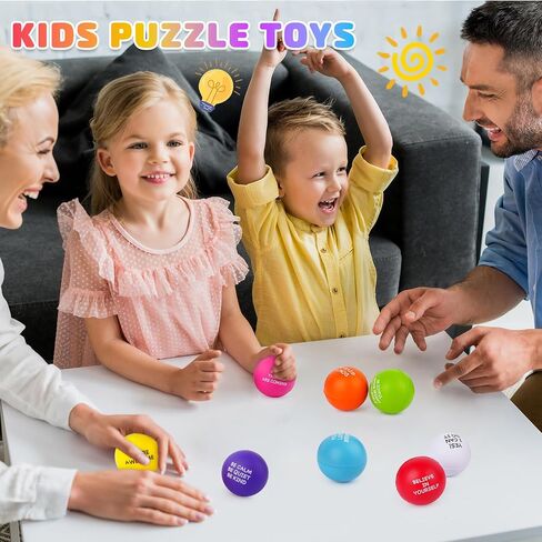 100 PCS Motivational Stress Balls Bulk - Foam Stress Relief Toys for Kids & Adults, Inspirational Quotes, Fun & Encouraging Stress Balls for Office, School, Home, Perfect Party Favors in Kuwait