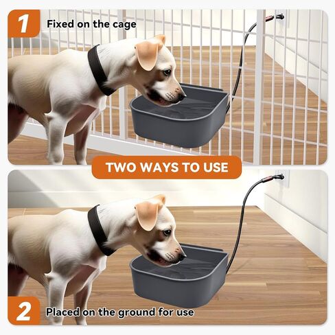 PETLESO Heated Water Bowl for Dog, Heated Dog Bowl for Cats Birds Chicken Water Heater, Outdoor Dog Bowl Provides Drinkable Water in Frozon Winter, 0.58 Gallon in Kuwait