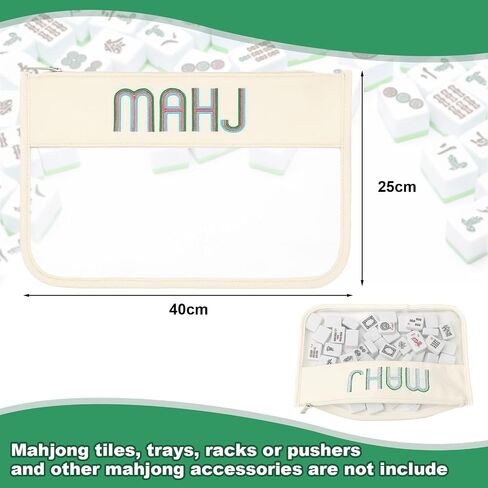 3 PCS أكياس البلاط Mahjong فارغة مع سحاب ، مجموعة حقيبة Mahjong الأمريكية المطرزة ، قماش حمل ، حقيبة PVC ، حقيبة نايلون ، إكسسوارات للنساء عاشق هدية (حالة فقط) (الأزرق) (الأزرق) (الأزرق) in Kuwait