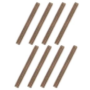 uxcell 8pcs Color Zinc Fully All Threaded Rod 5/16"-18, 4" Length, Carbon Steel Thread Screws for Furniture Mounting Assembly Fastening