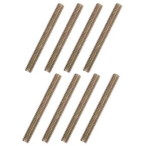 uxcell 8pcs Color Zinc Fully All Threaded Rod 5/16"-18, 4" Length, Carbon Steel Thread Screws for Furniture Mounting Assembly Fastening