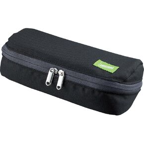 Kokuyo Shellbro Pen Case, Shell-shaped structure, Big Capacity Pencil Case, Large Pencil Pouch, Stationery Pen Bag, Gray x Pink, Japan Import (F-VBF190-3)