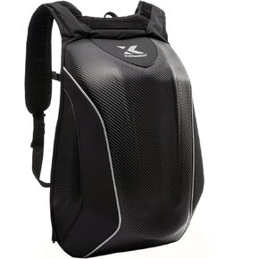 KRONOX Motorcycle Backpack | No-Drag Hardshell Helmet Bag for Men & Women, for 15 inches Laptop