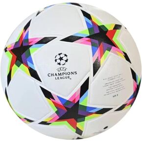 Champions League Football Fans Memorabilia 2024 Physical Exercise No. 5 Soccer Regular Ball Birthday Present, Size 5 Soccer Players Star