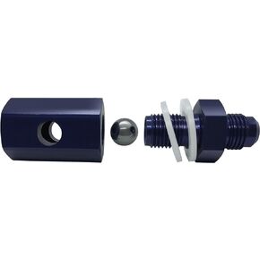 12AN Rollover Valve Aluminum Fuel Cell Tank Mounted Hose Line Fitting Black AN12 Tip Roll Over Valves