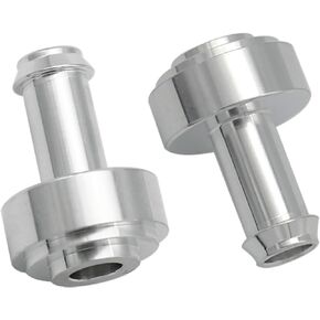 KRD PERFORMANCE 1/4"(6.3mm) Weld On Hose Barb Tail Nipple ON Bung Weldable Fitting Adaptor, Billet 6061 Aluminium, Pack of 2