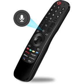 بديل ZYK لجهاز التحكم عن بعد للتلفزيون الذكي LG مع المؤشر ووظيفة الصوت MR22GA لجهاز التحكم عن بعد LG Magic AKB76039902 عن بعد الصوتي لمعظم أجهزة التلفاز الذكية LG بما في ذلك سلسلة UHD OLED QNED NanoCell 4K 8K
