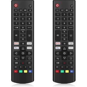 ZYK Pack of 2 Replacement Universal Remote for LG TV Remote Compatible with All Models for LG Smart TV Remote with Netflix, Prime Video, Disney+, Movies Shortcut Buttons AKB76037603