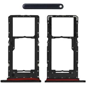 2X Single Sim Card Holder Slot SD Tray Module Replacement Compatible with Samsung Galaxy A14 5G SM-A146U (Black)