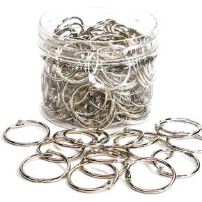 Otylzto 120pcs Binder Rings 1 Inch,Metal Rings, Book Rings,Paper Rings, Key Rings, Binder Ring, Metal Rings,Office Products