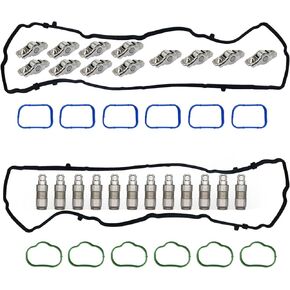 Rocker Arm and lifter 12Pcs Compatible with ChrysIer 200 300 Dodge Ram 1500 Challenger Charger Journey Avenger for Jeep Grand Cherokee Wrangler 3.6L (Rocker Arm&Lifter Kit-12pcs)