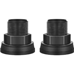 2 Pieces PVC Bulkhead Fitting Connectors 3/4 Inch Male 1/2 Inch Female Water Tank Rain Barrel, Aquarium Plumbing Kit