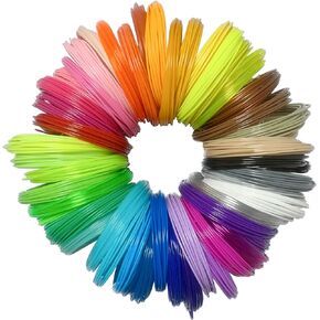 fuentai 3D Pen Print Filament - 20 Bundle PLA Refills for 3D Printing - Ideal for Art, Crafts, Doodler to Create - is Great Birthday and Christmas Gifts for Kids