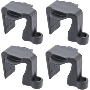 VTurboWay Boat Bumper Clips, Boat Fender Clips for Docking, Boat Square Rail Fender Hangers, 4 Pcs, Black, Nylon UV Resistant Marine Grade