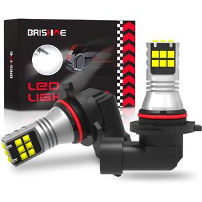 BRISHINE H7 LED Fog Light Bulbs 6000K Xenon White, Extremely Bright 3030 Chips 64210 LED Bulbs with Projector for Car Fog Lights, Daytime Running Lights DRL(Pack of 2)
