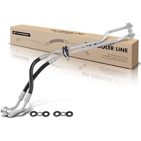 A-Premium Inlet and Outlet Engine Oil Cooler Line Hose Assembly Compatible with Chevrolet Blazer 1996-2005 S10 GMC Sonoma Jimmy Oldsmobile Bravada V6 4.3L