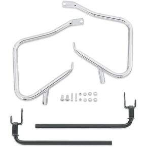 Rear Saddlebag Guards Support Kit for Harley Touring Electra Street Glide Road King Ultra Classic Limited CVO 2014-2022 SaddleBags Bag Bars Guard Mount (Glosss Black)