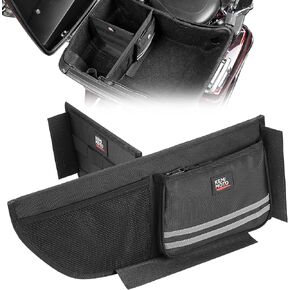 KEMIMOTO Tour Pack Organizer, Organizer Storage with Mesh Pocket and Dividers Compatible With Touring CVO Road Glide Ultra Limited Tri Glide 2014 2015 2016 2017 2018 2019 2020 2021 2022 2023