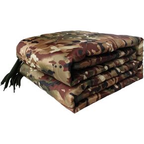 GRVCN Woobie Blanket Military - Camping Sleeping Bag with Zipper, Poncho Liner Thermal Insulated Blanket, Lightweight Portable Outdoor Hiking Survival Compression Carry Bag