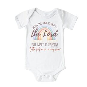 The Lord Makes It Happen Miracle baby Announcement, Rainbow Baby Announcement, Infertility Pregnancy Reveal, IVF Pregnancy Announcement To Husband, Grandparents, Family.