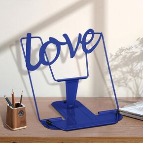 Adjustable Metal Book Stand Book Holder, Book Stand for Reading,Documents Holder, Sturdy Typing Stand for Cookbook Textbooks Tablet Music Books(Black)
