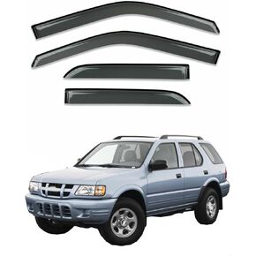 Gldifa Window Visor Compatible with 98-04 Rodeo/98-02 Passport Rain Guards Wind Deflector Smoke 4pc 94915