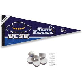 UC Santa Barbara Gauchos Pennant Flag and Wall Tack Mount Pads
