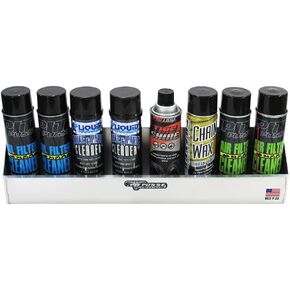 Pit Posse 567 Aerosol Shelf 8 Mount Spray Can Holder Trailer Garage Cabinet Organizer - Made in USA - Holds 8 Aerosol Cans - Shop Enclosed Race Trailer Accessory Aluminum Multi Use Storage (Silver)