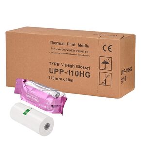 UPP-110HG Sony Compatible Ultrasound Paper(110mm x 18m)10 roll,for Sony Ultrasound Thermal Print Film