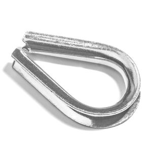 Light Duty Stainless Steel Thimbles for 3/16" Cables, T316 Marine Grade – Lot of 10