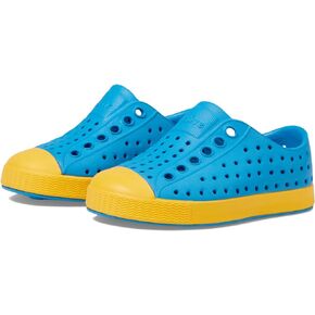 Native Shoes Kids Jefferson (Toddler/Little Kid) - EVA Upper and Lining - Perforations for Temperature Control Wave Blue/Pollen Yellow 4 Toddler M
