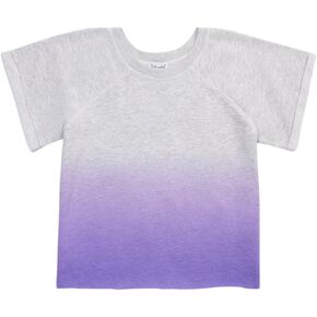 Splendid Girls' Dip Dye Short Sleeve Sweatshirt