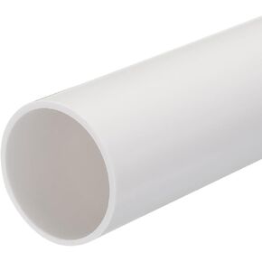 MECCANIXITY PVC Rigid Tube Round Pipe Tubing Hardware Tubing 16mm ID 20mm OD 20cm/8" Length Black High Impact for Water Pipe, Crafts, Cable Sleeve