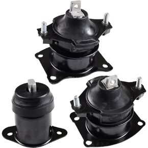 Front Right Rear Motor Mount Kit of 3 Compatible with Honda 2003 2004 2005 2006 2007 Accord 3.0L Automatic Transmission Replacement for A4526HY A4517 A4527