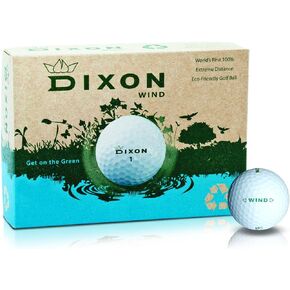 Dixon Wind Eco-Friendly Max Distance Golf Balls (1 Dozen)