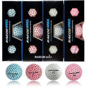 Kaede Max 2 Tone Colored Distance Golf Balls (One Dozen)