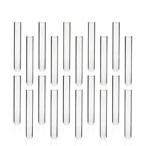 ULAB Scientific Cylindrical Glass Test Tubes, vol.20ml, 20x150mm, Medium 3.3 Borosilicate Glass Material, Pack of 20, UTT1006