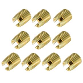 uxcell Self Tapping Threaded Inserts M3 M5x6mm 45# Carbon Steel Repairing Nuts 40pcs