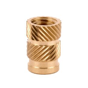 E-Z LOK Threaded Insert for Plastic Straight Flush Brass Thread Inserts 5/16-24 Pack of 25