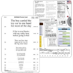 MNRead Pocket Eye Chart Test