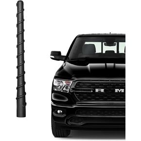 for RAM Truck Short Antenna 2011-2024 Fit for RAM 1500 2500 3500 4500 5500 | 7" Spiril Flexible Rubber Antenna, Optimized AM/FM Radio Reception | for Dodge RAM Radio Accessories