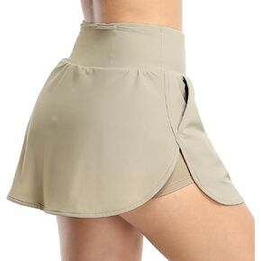 icyzone Women's UPF50+ Athletic Tennis Skirt, High Waist Golf Skort with Pockets for Workout Running Casual