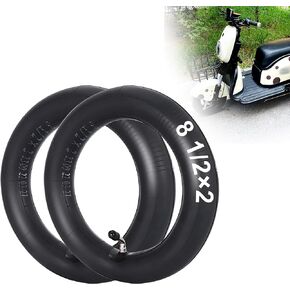 RUHUO 2 Pack of 8.5x2 Inner Tube, 8 1/2 x 2 Scooter Inner Tubes with Bent Stem Replacement for Kid Gas Eletric Scooter Baby Carriager Pram Stroller Mini Bike