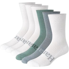 جوارب Hanes Mens Originals Supersoft Crew، جوارب مطاطية للرجال، 6-12، 6 أزواج in Kuwait