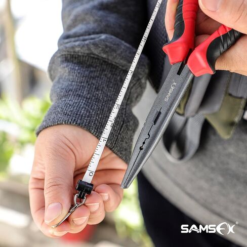 SAMSFX شريط قياس ضام صيد الذبابة زنجر الكامشات نمط حلقة تسلق مشبك على الظهر أدوات حبل حامل شارة (1) in Saudi Arabia