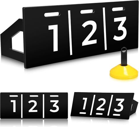 RoundFunny Soccer Rebounder Board مقاس 40 بوصة × 16 بوصة جدار تمرير كرة القدم ثنائي الزاوية قابل للطي مع 20 قطعة من مخاريط كرة القدم معدات ترتد للخلف للتدريب على ممارسة الرماية in Kuwait