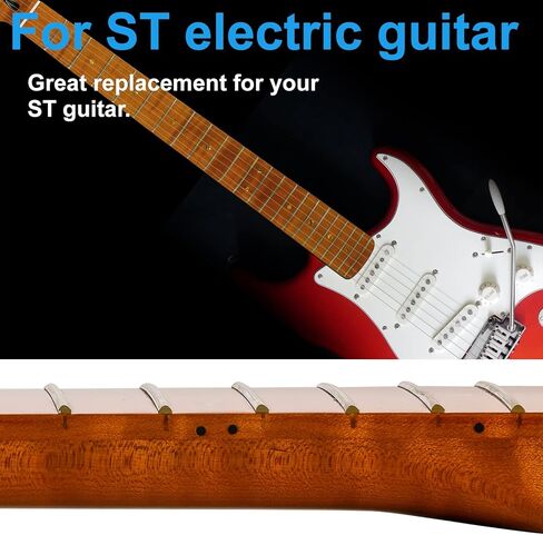 جيتار كهربائي URSKOG 22fret Star Bright برقبة جيتار كهربائي، جيتار كهربائي من خشب القيقب المحمص الملتهب الكندي، صامولة عظمية in Kuwait