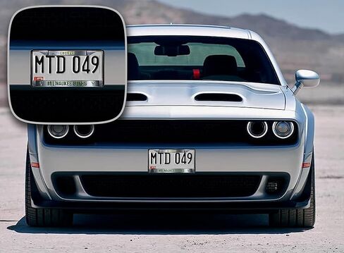 Philadelphia 76ers Premium Black Long Lasting Zinc Alloy NBA License Plate Frame – 2 Screw Tag Holder with Highlighted Team Pride and Team Cheer - Complements Any Color of Truck, SUV, Car in Kuwait