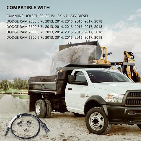 مستشعر سرعة الشاحن التوربيني MIKODA، مستشعر سرعة إخراج الشاحن التوربيني متوافق مع Cummins Holset ISB ISC ISL ISX 6.7L ديزل دودج رام 2500 3500 4500 5500 2013-2018 استبدال 4032806 904-7146 in Kuwait