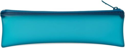 Midori 41817006 Pencil Case, Clear Soft Pen Case, Blue, Blue, Modern in Kuwait